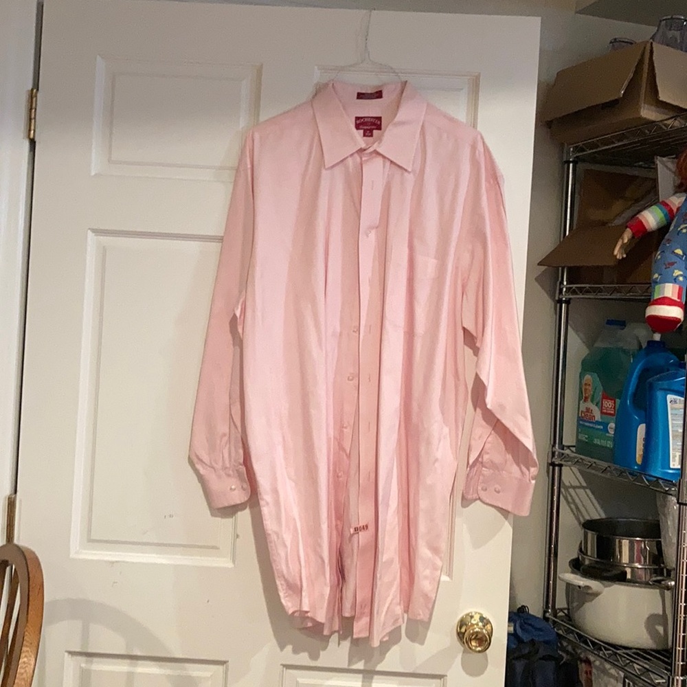 Pink Long Sleeve Dress Shirt